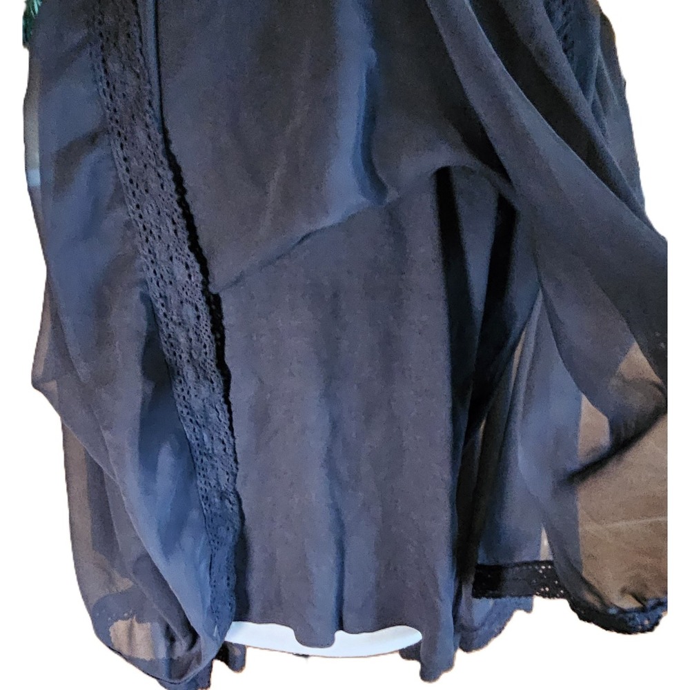 Patty La Belle SZ 2X Sheer Poncho Overlay W/Tank Lining Floral Boho,Flowy - Picture 7 of 16